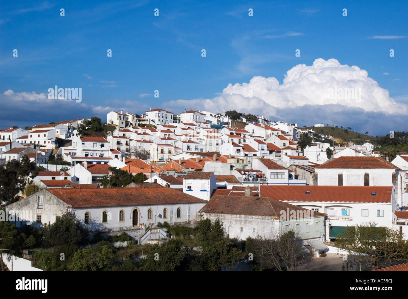Ansicht der Stadt Odemira Alentejo Portugal Stockfoto