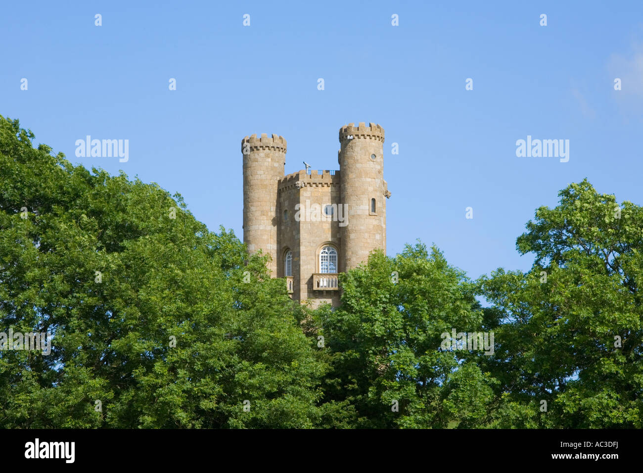 Broadway Tower in englischen Cotswolds, Gloucestershire Stockfoto