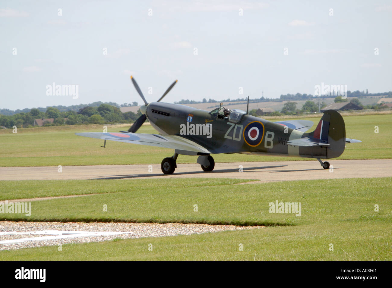 SPITFIRE DUXFORD AIR MUSEUM Stockfoto