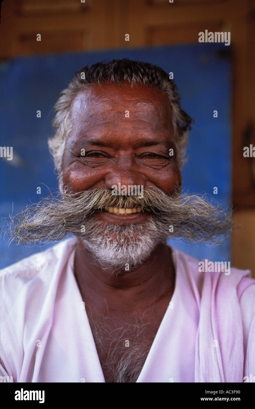 Indien, Trivandrum, Mann im Markt Stockfoto