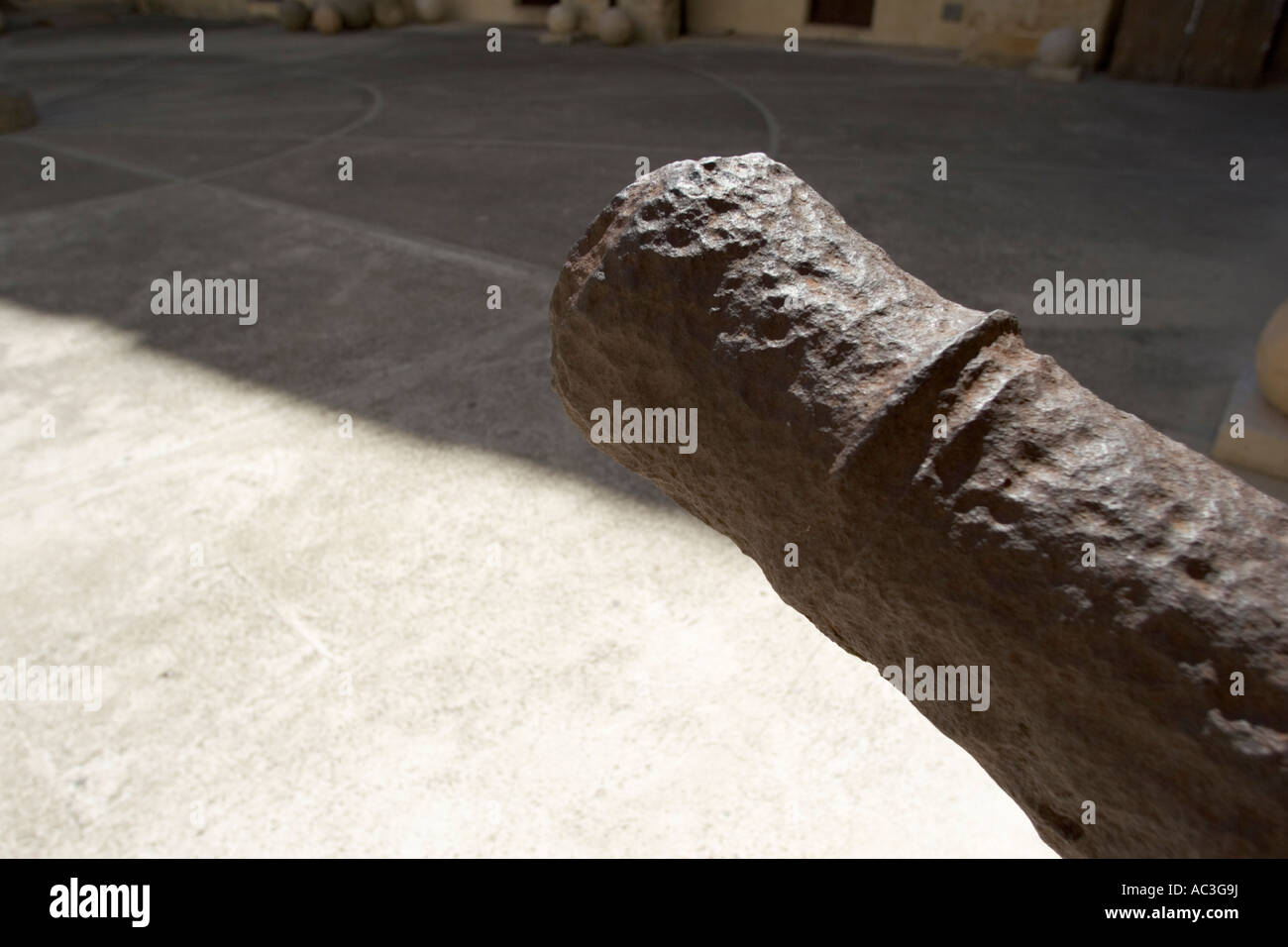 Kanon in der Burg Ótranto, Apulien, Italien Stockfoto