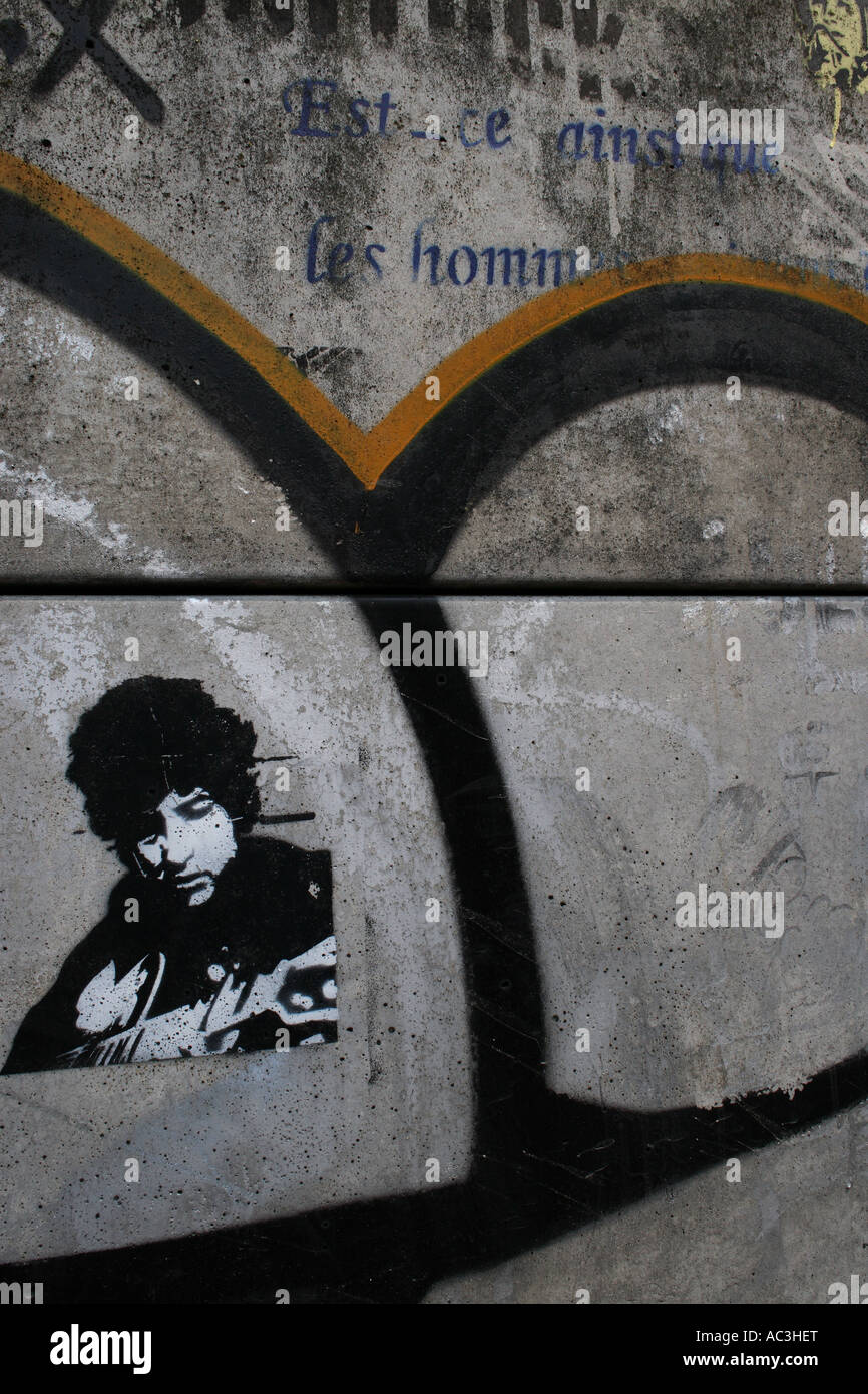 Bob Dylan-Graffiti Stockfoto