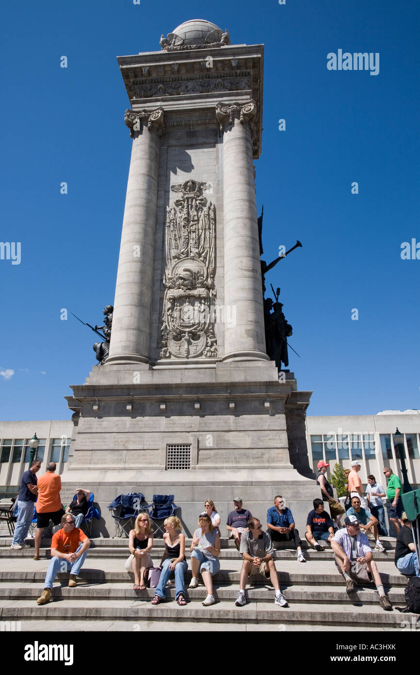 Jährlichen New York State Blues Festival Clinton Square Soldaten und Matrosen Denkmal Syracuse New York Stockfoto