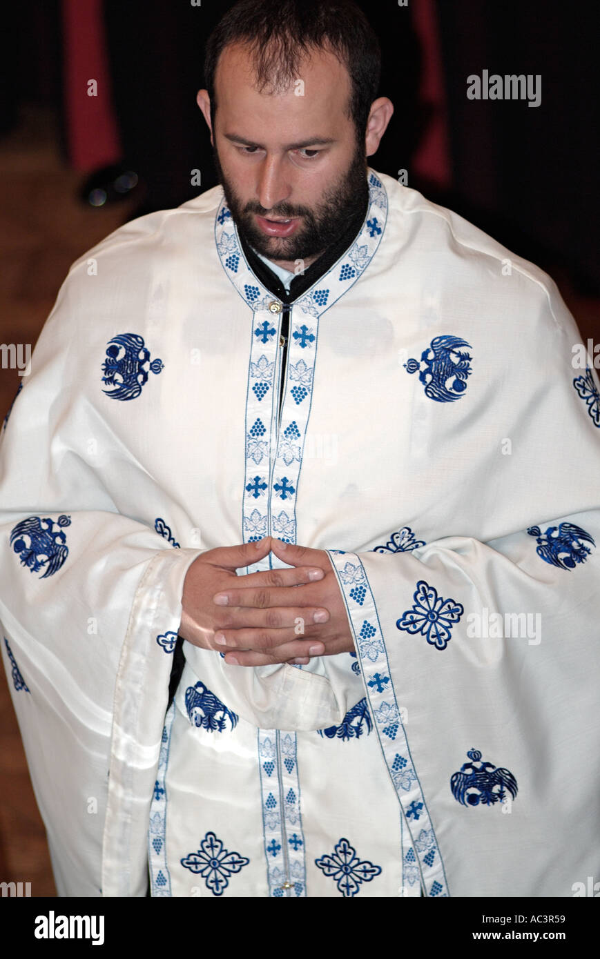 Orthodoxer Priester Portrait Stockfoto