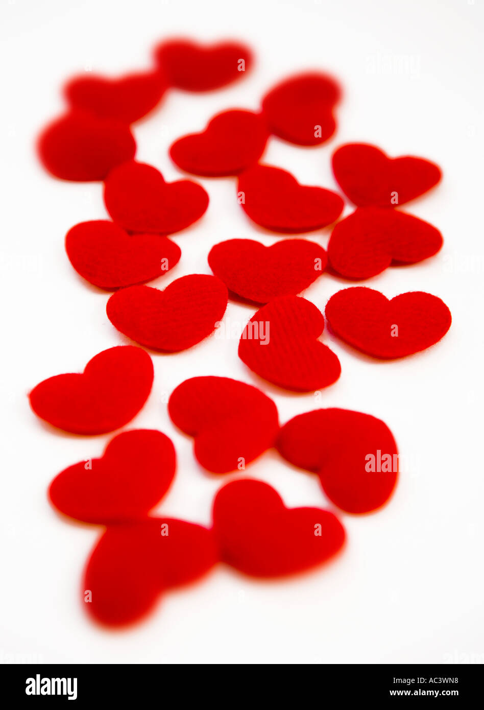 Rote Herzen Stockfoto
