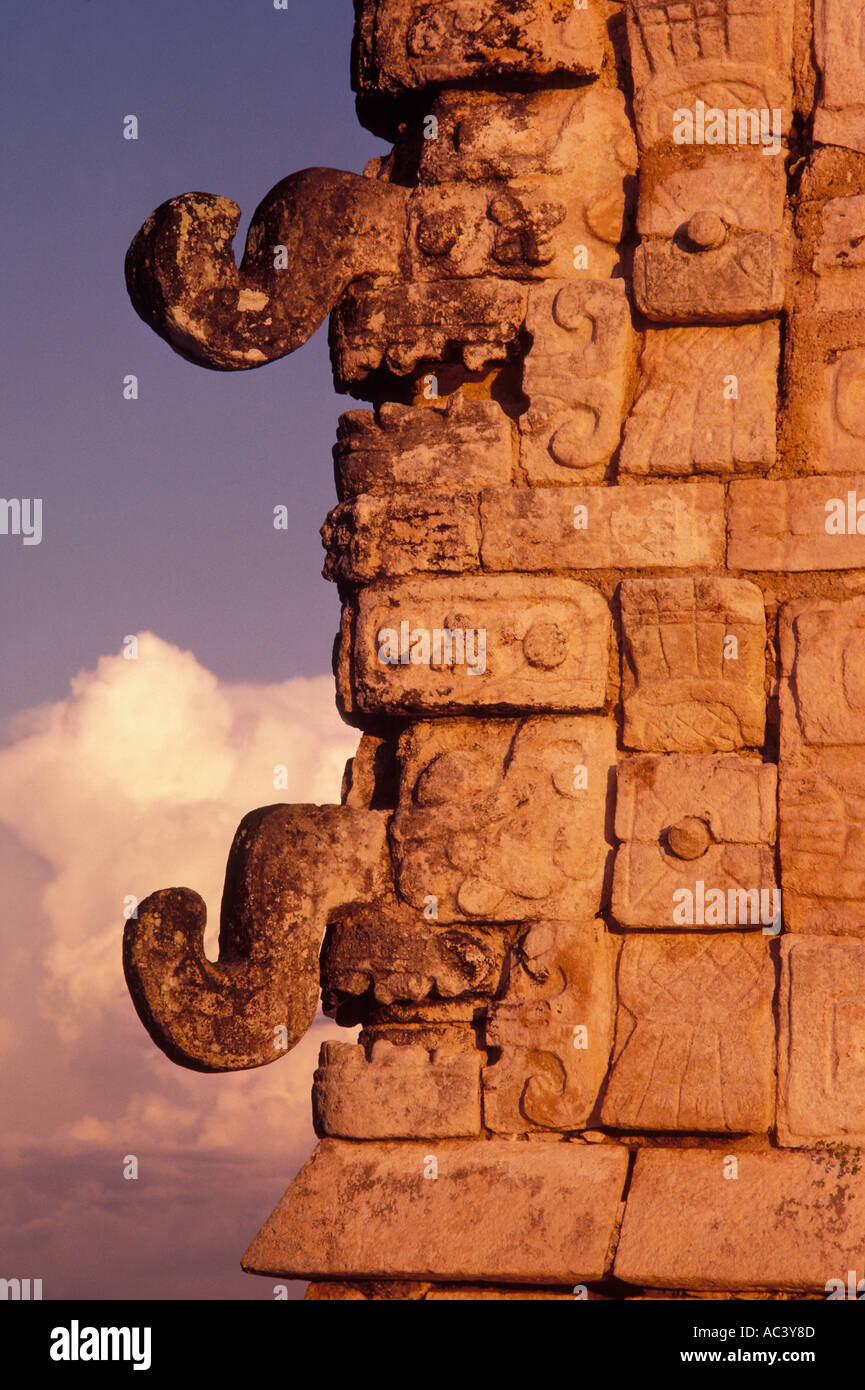 Tempel der Krieger Maya indischer Ruine von Chichen Itza Yucatan Mexiko Stockfoto