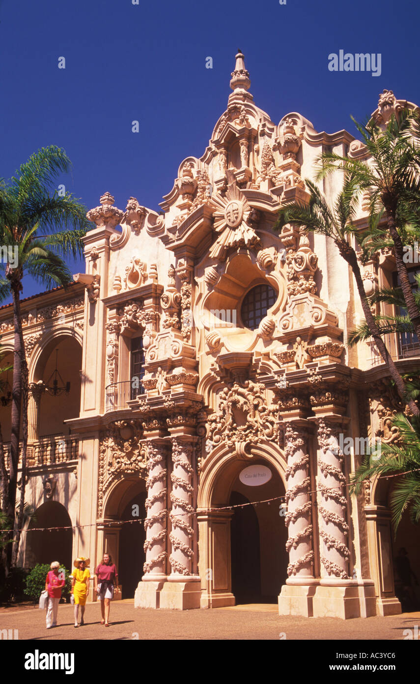 Casa del Prado Balboa Park, San Diego Kalifornien Stockfoto