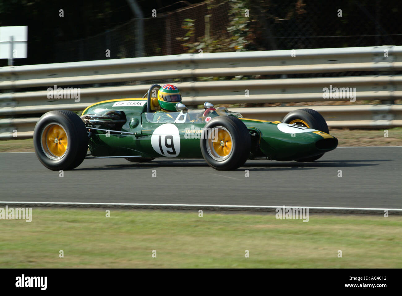 Lotus 32B Grand Prix Rennwagen in Oulton Park Rennstrecke Tarporley Cheshire England Vereinigtes Königreich Großbritannien Stockfoto