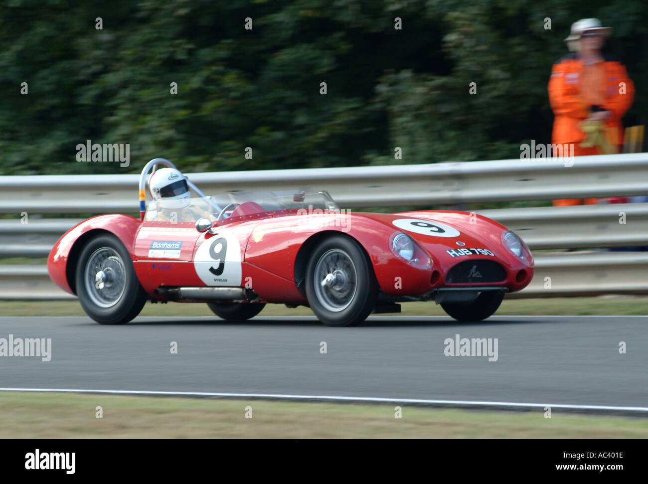 Lester MG Sportwagen in Oulton Park Rennstrecke Tarporley Cheshire England Vereinigtes Königreich Großbritannien Stockfoto