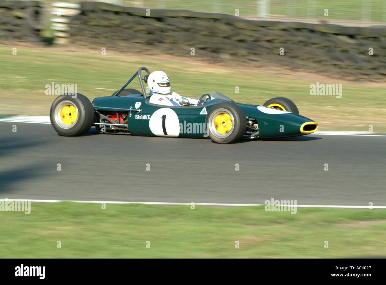 Brabham BT 15 klassische Rennwagen in Oulton Park Rennstrecke Tarporley Cheshire England Vereinigtes Königreich Großbritannien Stockfoto