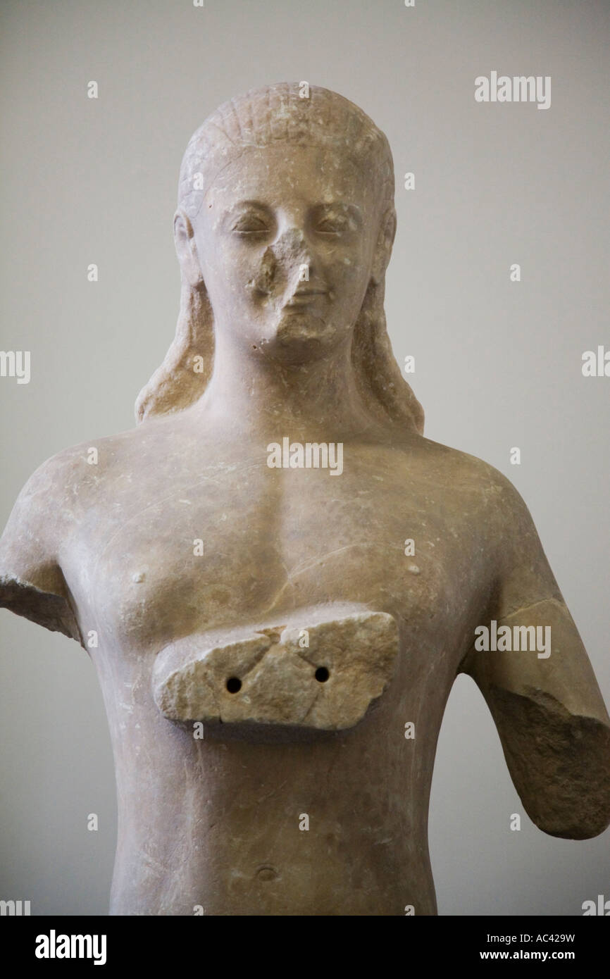 Statue des Planeten gefunden Apollotemple von Didyma griechischen 540 530 v. Chr. Marmor, Pergamon Museum, Berlin, Deutschland Stockfoto