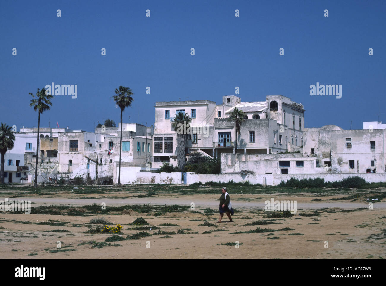 Ansicht der Stadt von la Marsa im Nordosten von Tunesien nordafrikanischen Küste nahe der Hauptstadt Tunis Stockfoto