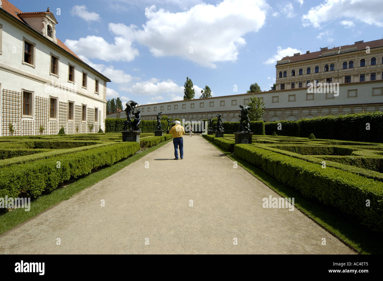 Valdstejnska Zahrada, Garten, in Prag, Tschechische Republik, im Jahr 2006. Stockfoto