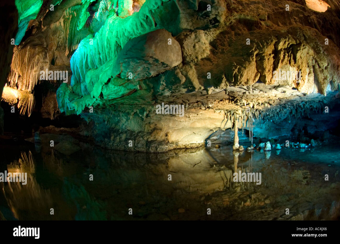 Ruby Falls Höhle bei Lookout Mountain, Chattanooga, Tennessee. Stockfoto