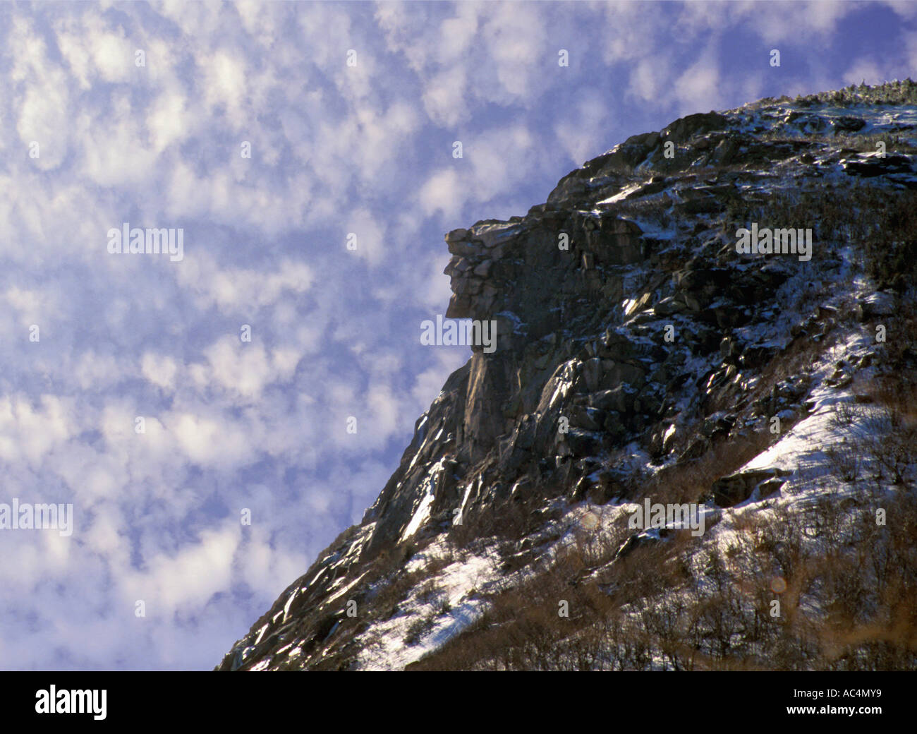 Alter Mann Mt Weißenberger New Hampshire USA Stockfoto