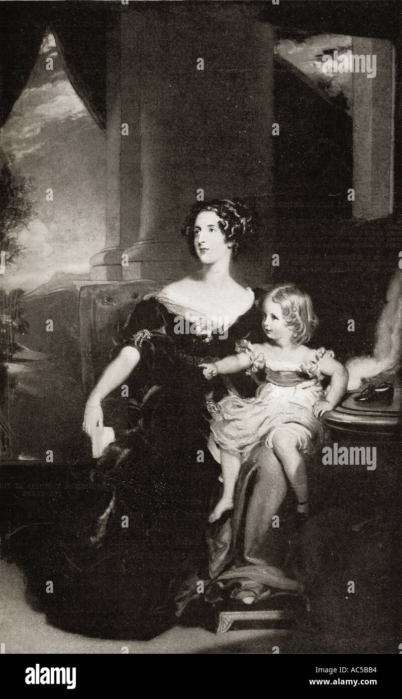 Harriet Elizabeth Georgiana Sutherland-Leveson-Gower, Herzogin von Sutherland, 1806 -1868. Erste Herrin der Roben der Königin Victoria. Stockfoto