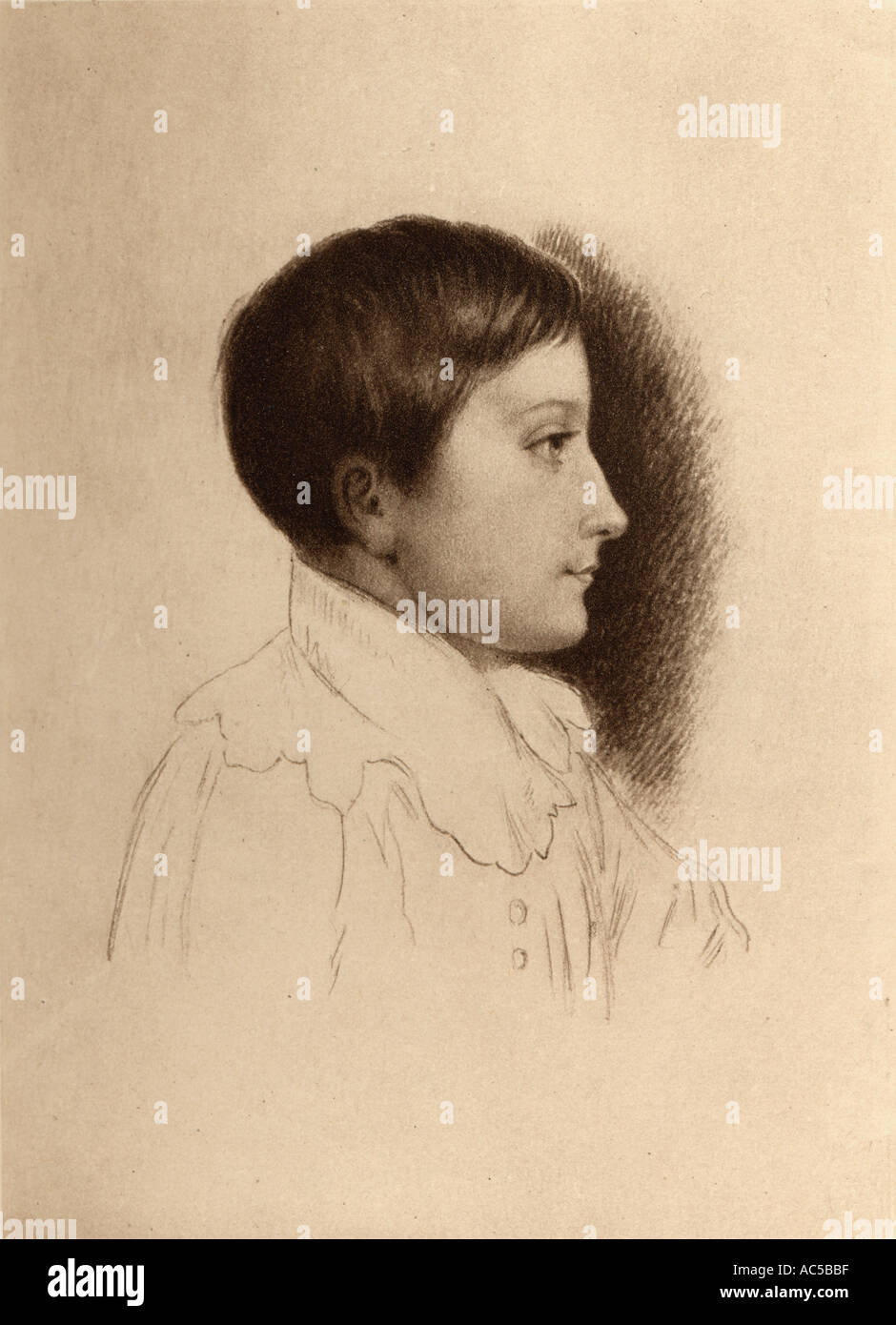 Prinz Albert von Sachsen Coburg Gotha, 1819-1861. Zukünftigen Ehemann und Gemahl von Königin Victoria, von einem Porträt von Schneider nach Eckhardt. Stockfoto