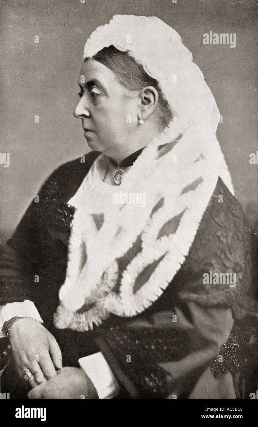 Queen Victoria, 1819 - 1901, hier im Alter von 60 Jahren sechs gesehen Stockfoto