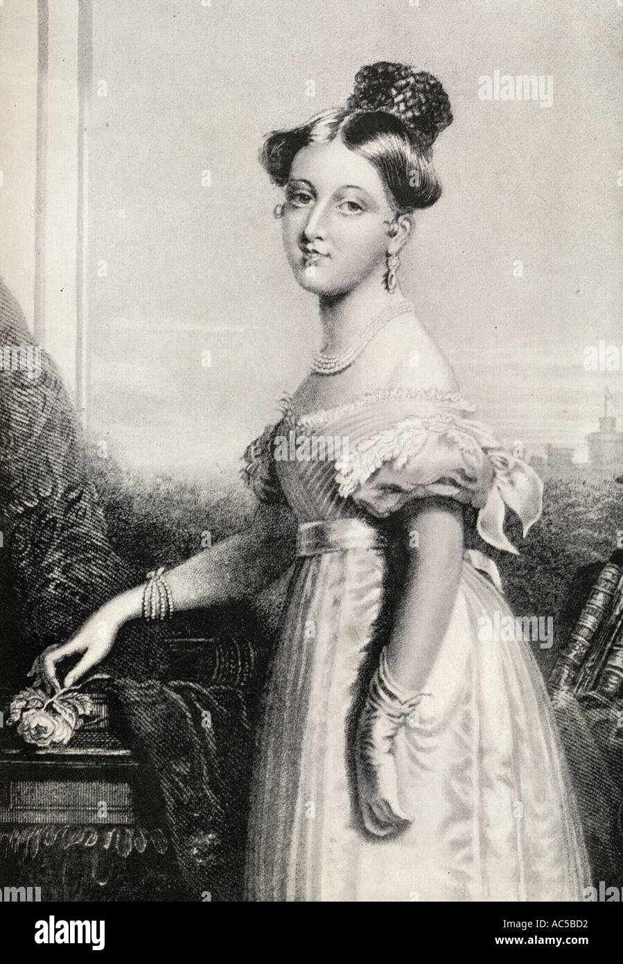 Prinzessin Victoria, 1819 - 1901, hier im Alter von sechzehn Jahren gesehen. Stockfoto