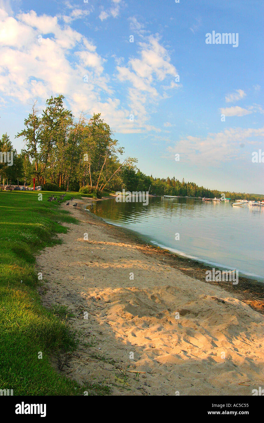 Sylvan Lake Kanada Stockfoto