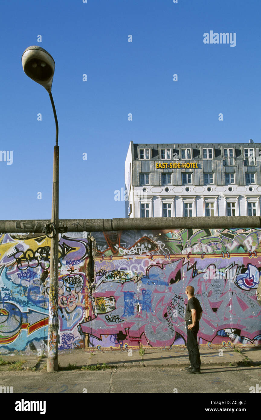 Der Wand-East-Side-Gallery Berlin Deutschland Stockfoto