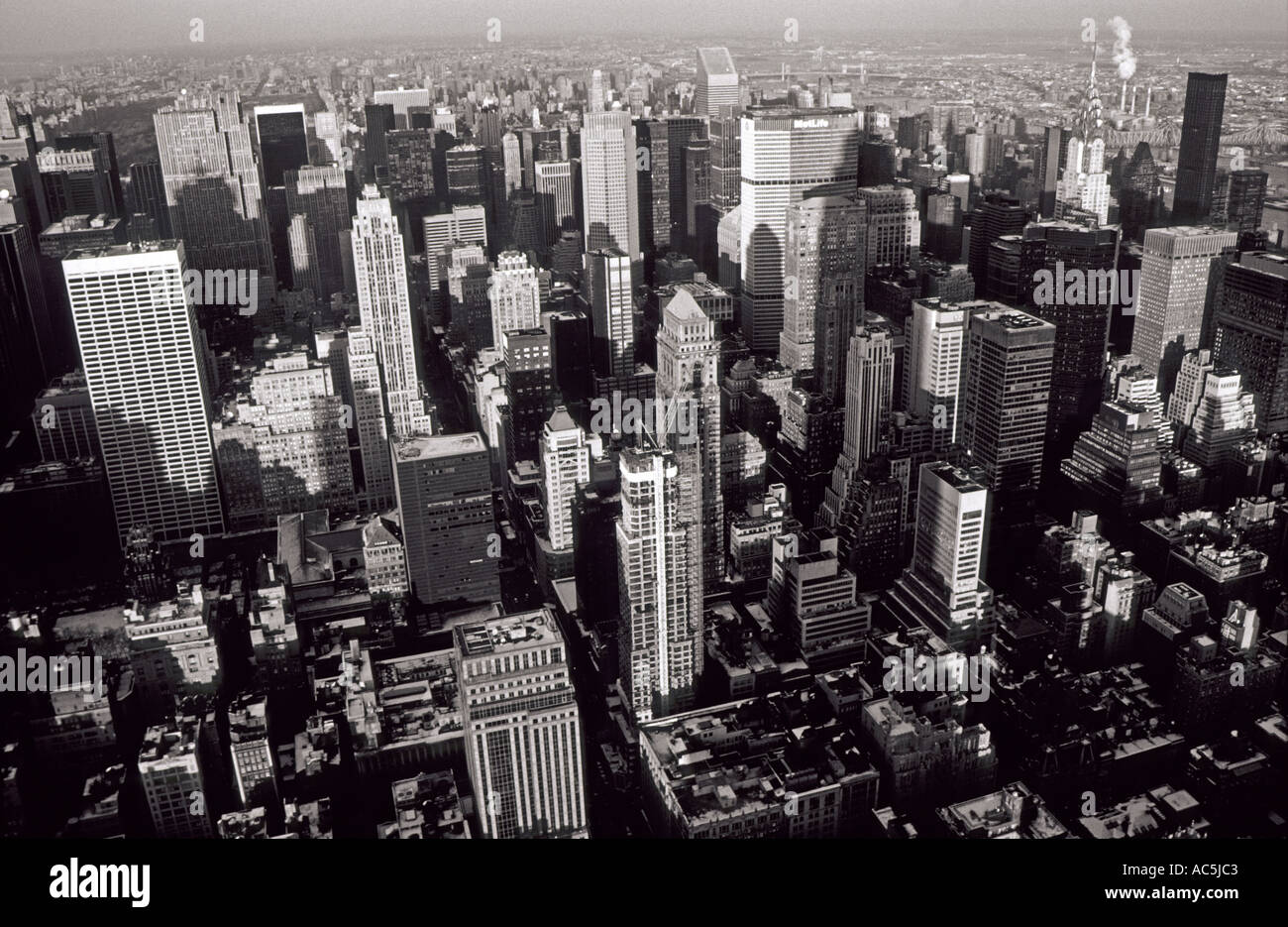 USA New York Ansicht von Manhatten auf der Nordseite vom Empire State building Stockfoto