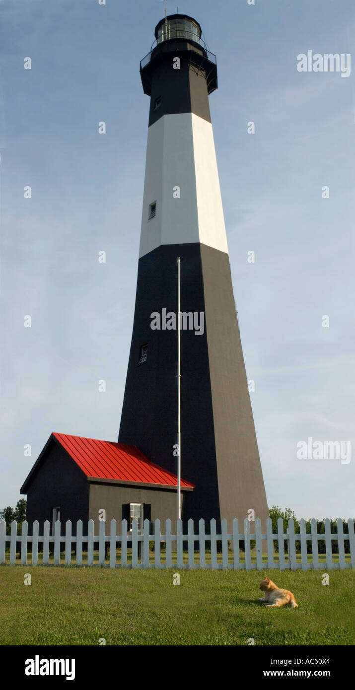 Tybee Island Lighthouse Georgia USA Stockfoto