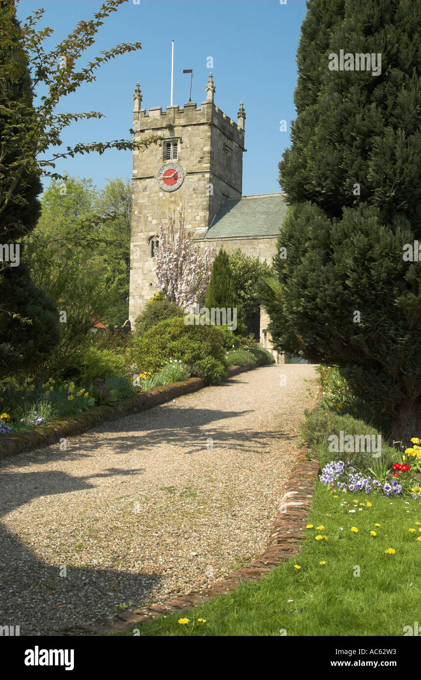 Allerheiligen Kirche Hunmanby North Yorkshire England U K Großbritannien Stockfoto