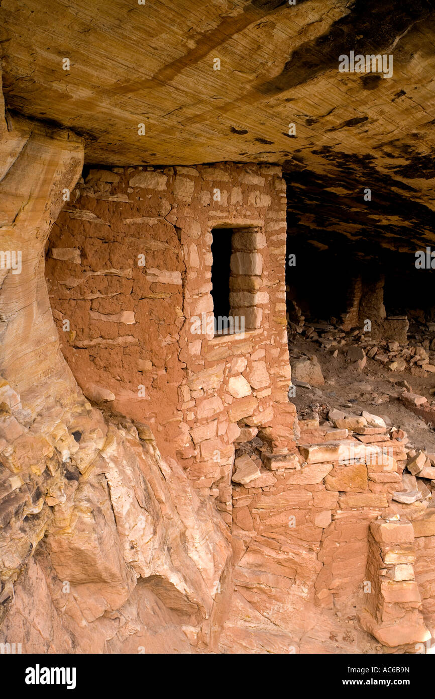 Indischen Ruinen aus der Comb Ridge in der großen Höhle oder Fisch Mund Höhlenbereich Zeder Meda Gebiet Utah Vereinigte Staaten von Amerika Stockfoto