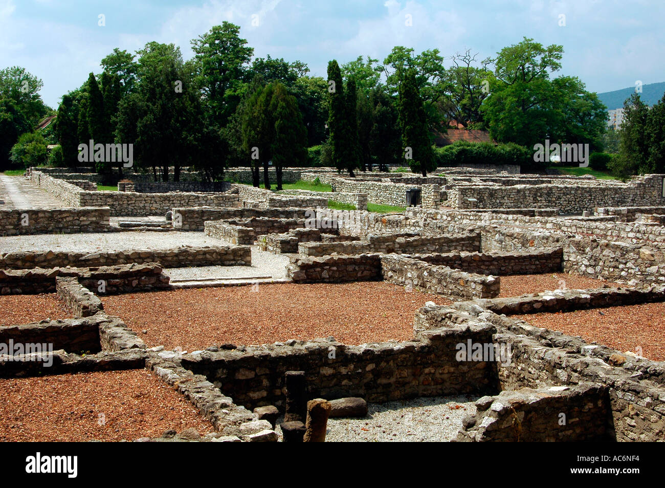 Archäologische Funde aus den Überresten von aquincum antike römische Stadt in der nähe Budapest Ungarn Stockfoto