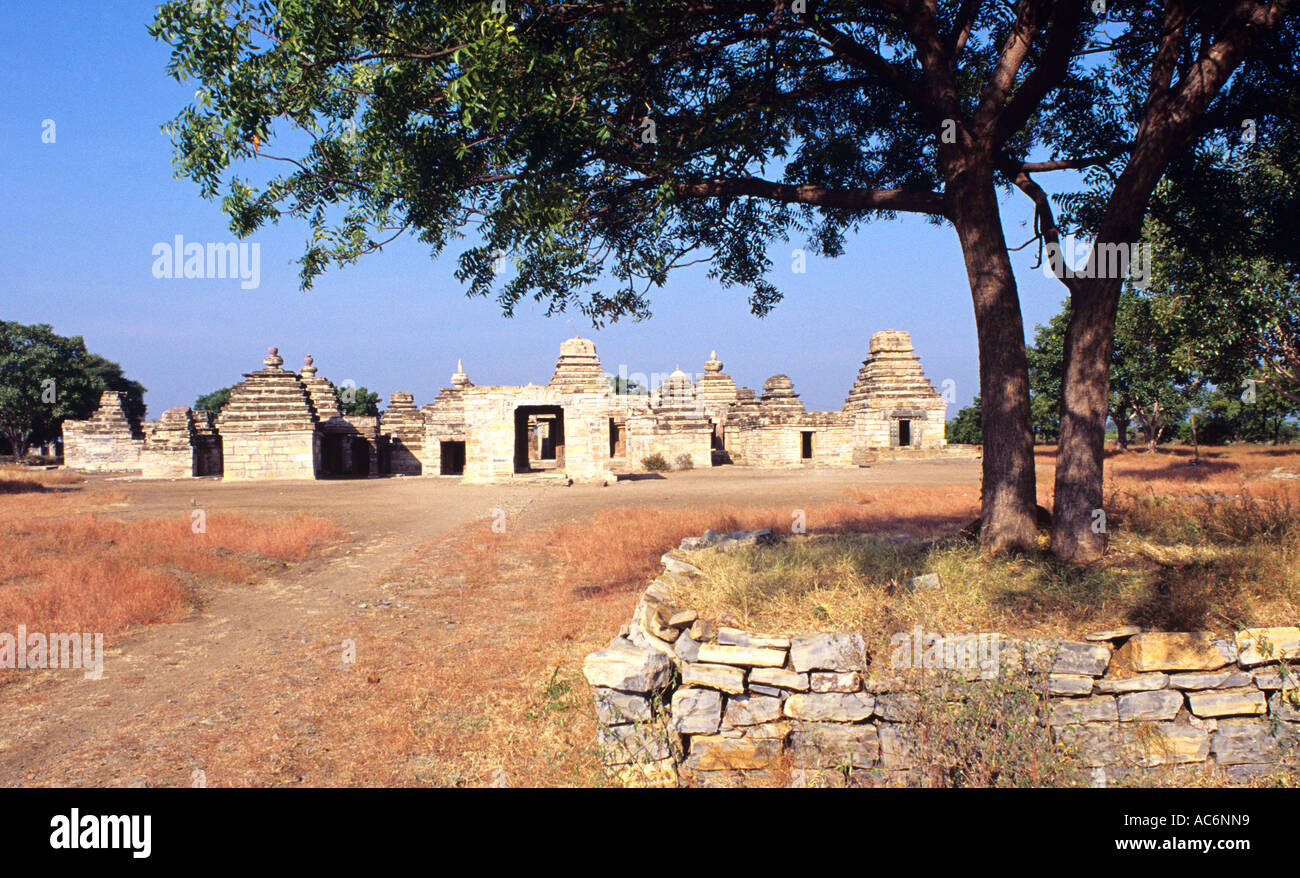 PAPANASINI TEMPEL DER PALLAVA DYNASTIE ALAMPUR ANDHRA PRADESH Stockfoto