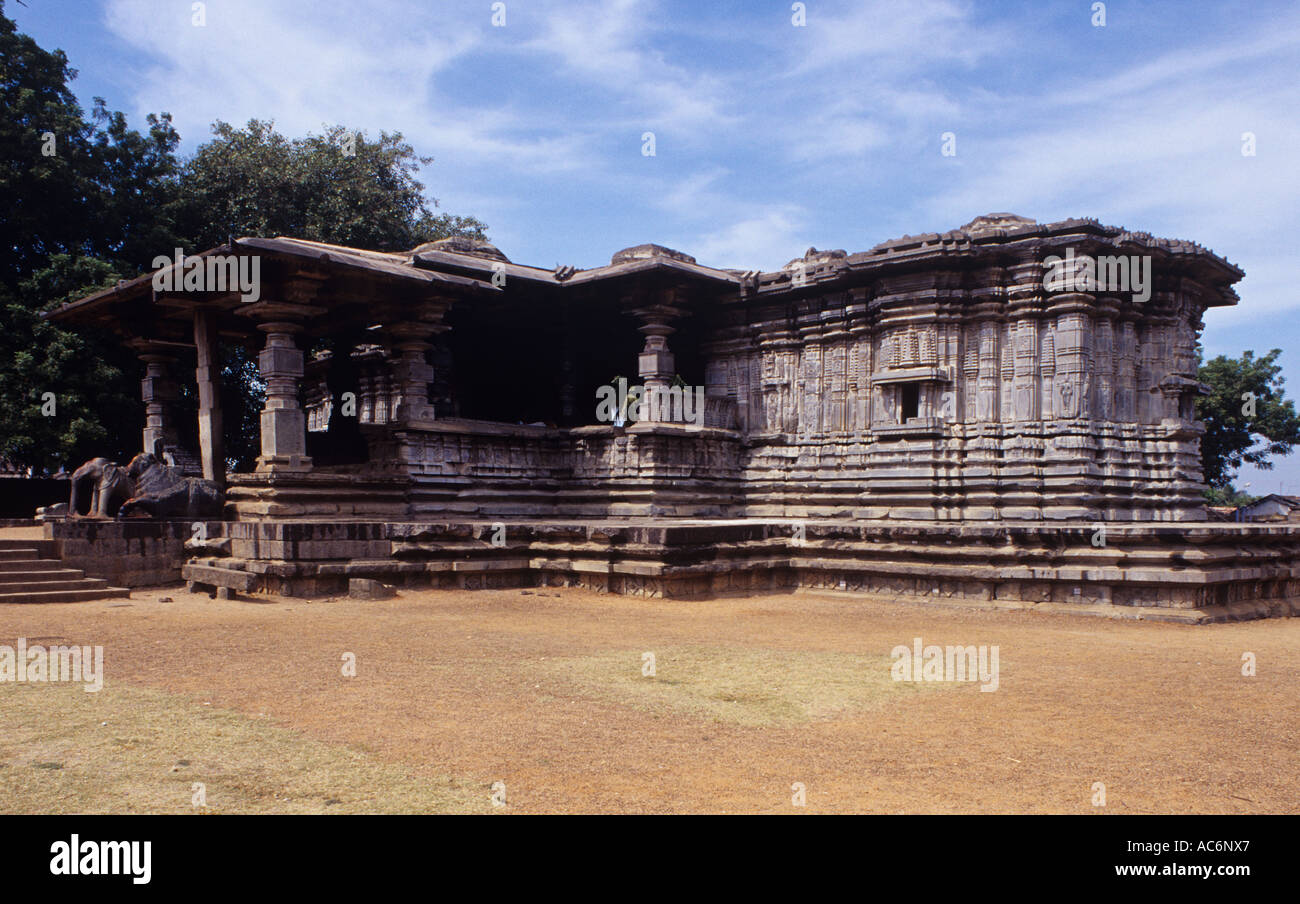 TAUSEND SÄULEN TEMPEL ANDHRA PRADESH Stockfoto