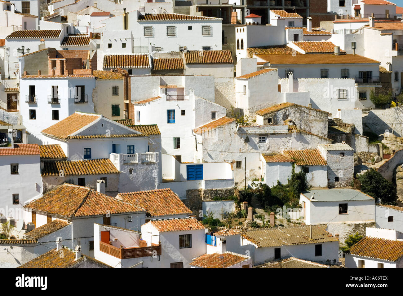 Comares Malaga Provinz Spanien Aussicht Stockfoto