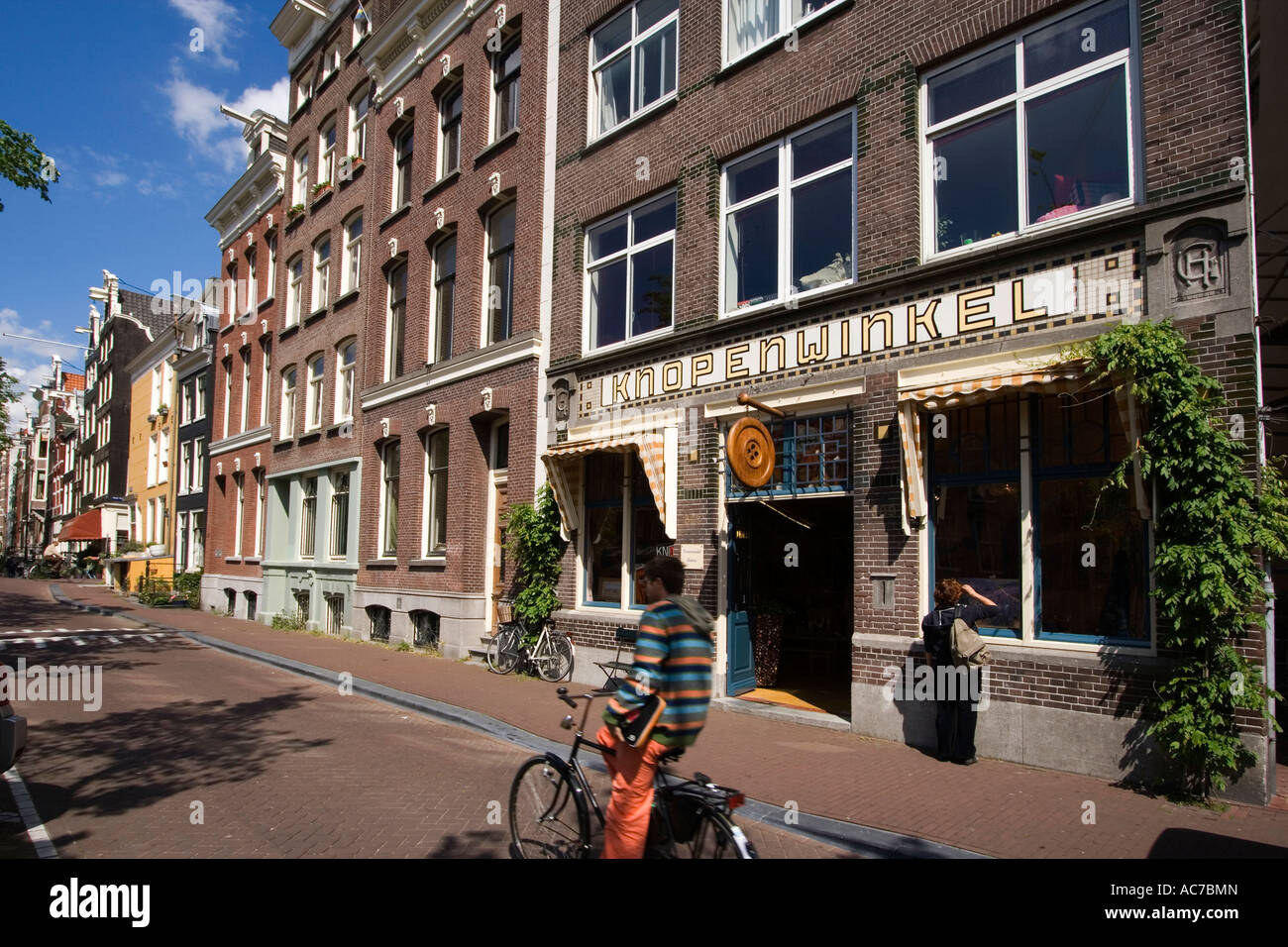 Amsterdam Knopenwinkel Knop shop Stockfoto