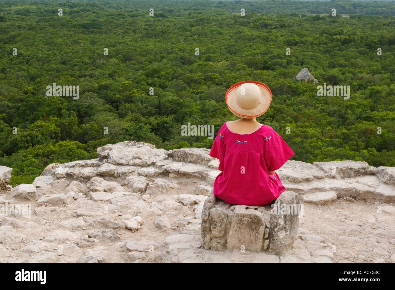 Mexiko, Yucatan, Coba, Pyramide El Castillo, Nohoch Mul-Gruppe Stockfoto Mexiko, Yucatan, Coba, Pyramide El Castillo, Nohoch Mul-Gruppe Stockfoto