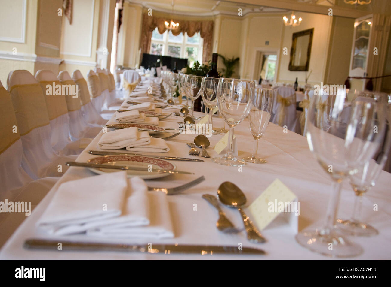 Braut-Tisch Stockfoto