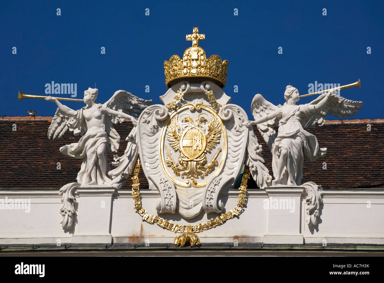 Wiener Hofburg Architekturdetail Stockfoto