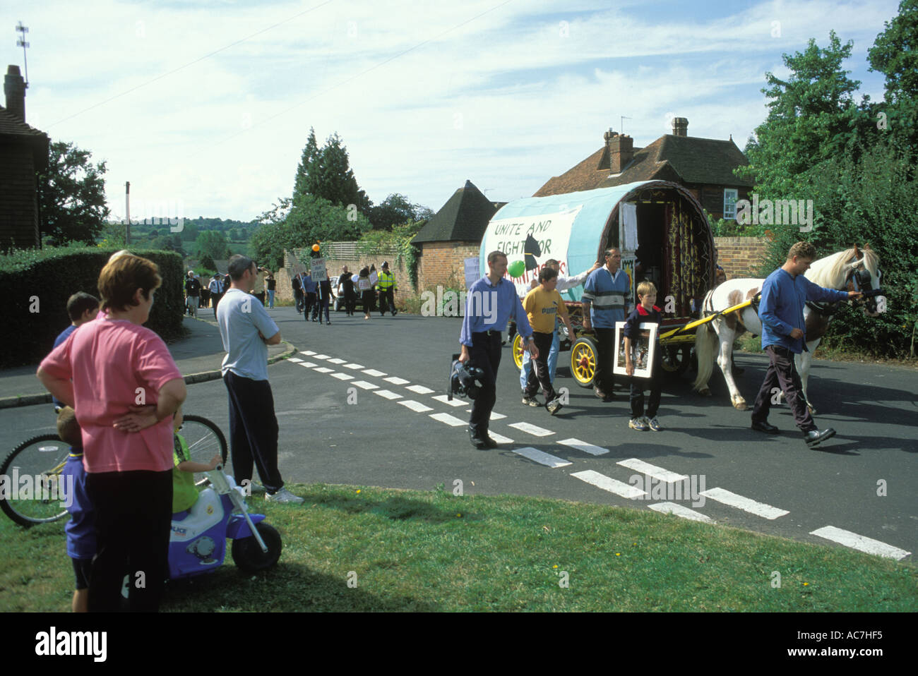 Roma Zigeuner im Horsmonden Horse fair in Kent Stockfoto