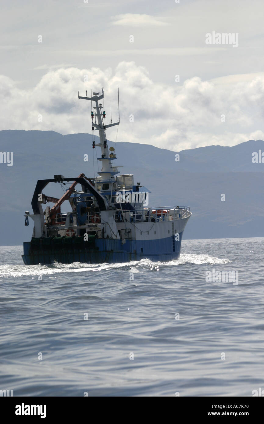 Trawler Fischerboot im Firth Of Lorne SAC Scotlands West Küste Stockfoto