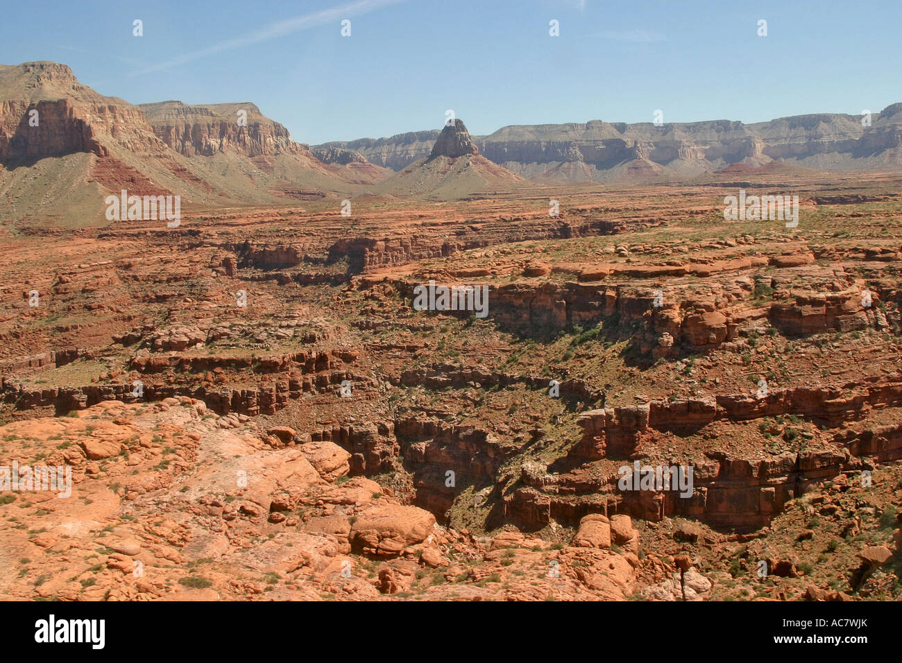 Havasupai Canyon mit dem Flugzeug Stockfoto