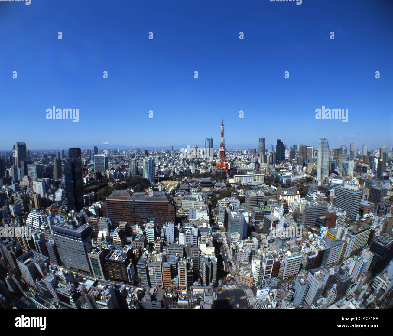 Tokyo Tower und Stadt skyline Stockfoto