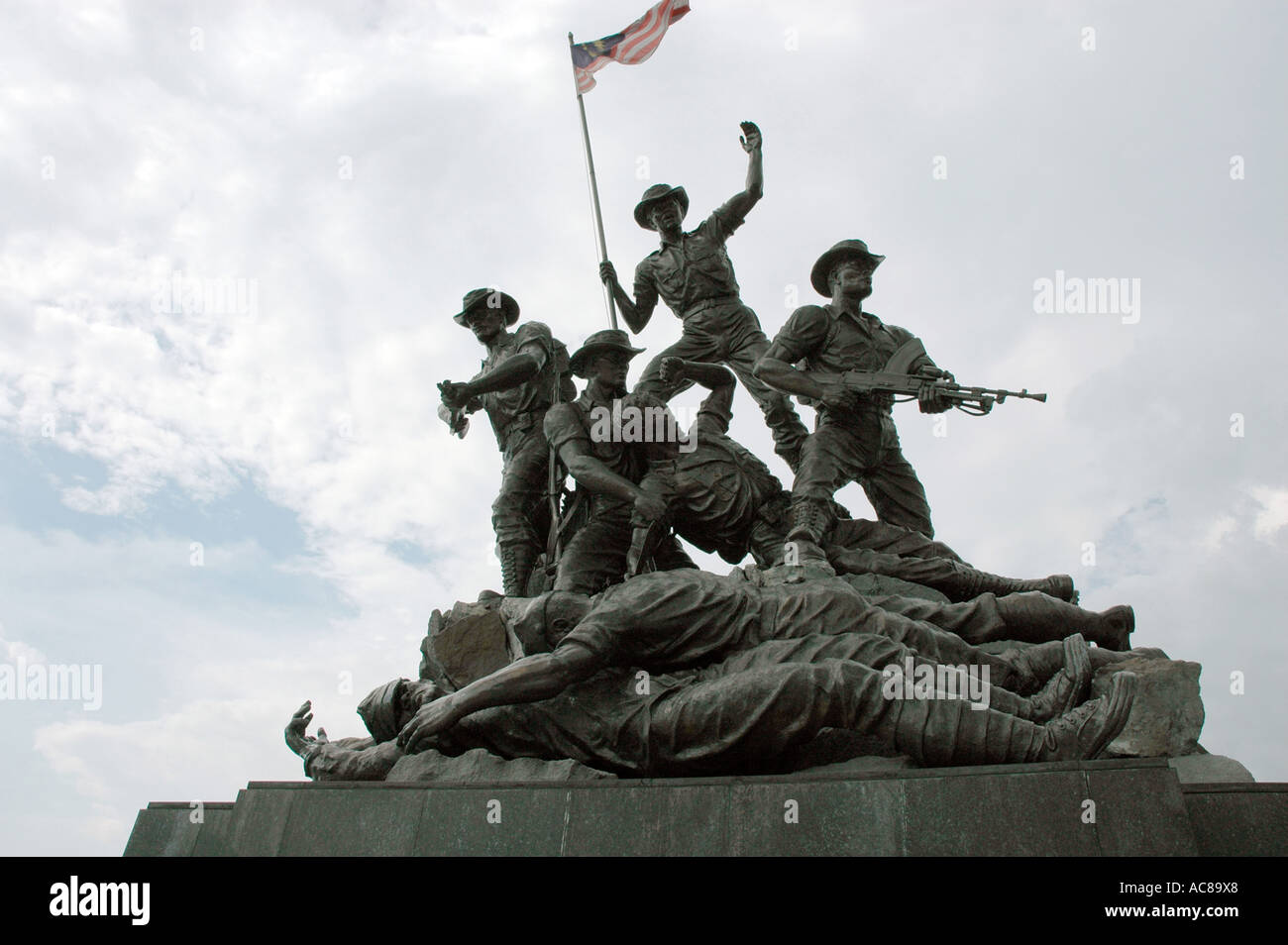SMA79108 Memorial Statuen von Soldaten Tower Kuala Lumpur Malaysia South East Asia Stockfoto