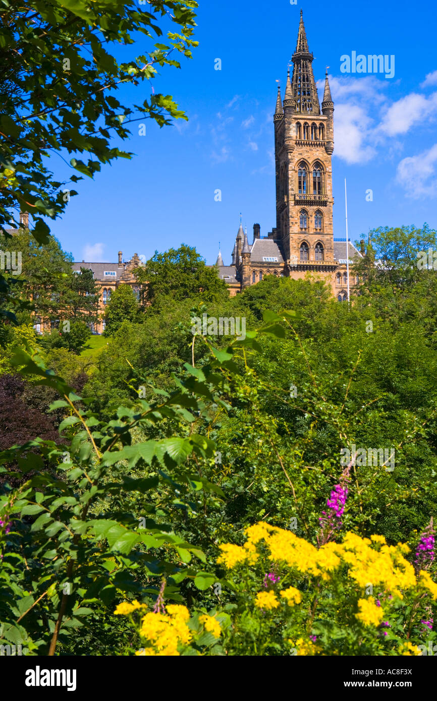 LIEBER GRÜN ORT GLASGOW UNIVERSITÄT VON KELVINGROVE PARK Stockfoto