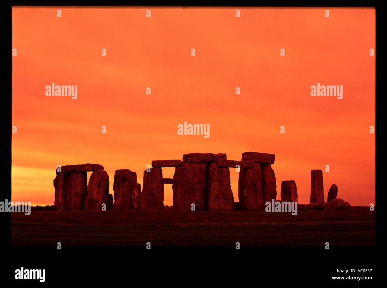 Stonehenge Steinkreis im britischen Druidentempel Stockfoto