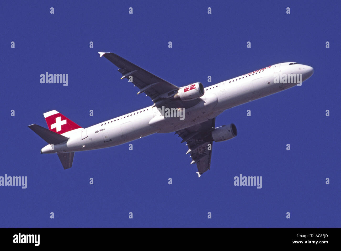 Airbus A321 von Swiss International Air Lines betrieben Stockfoto