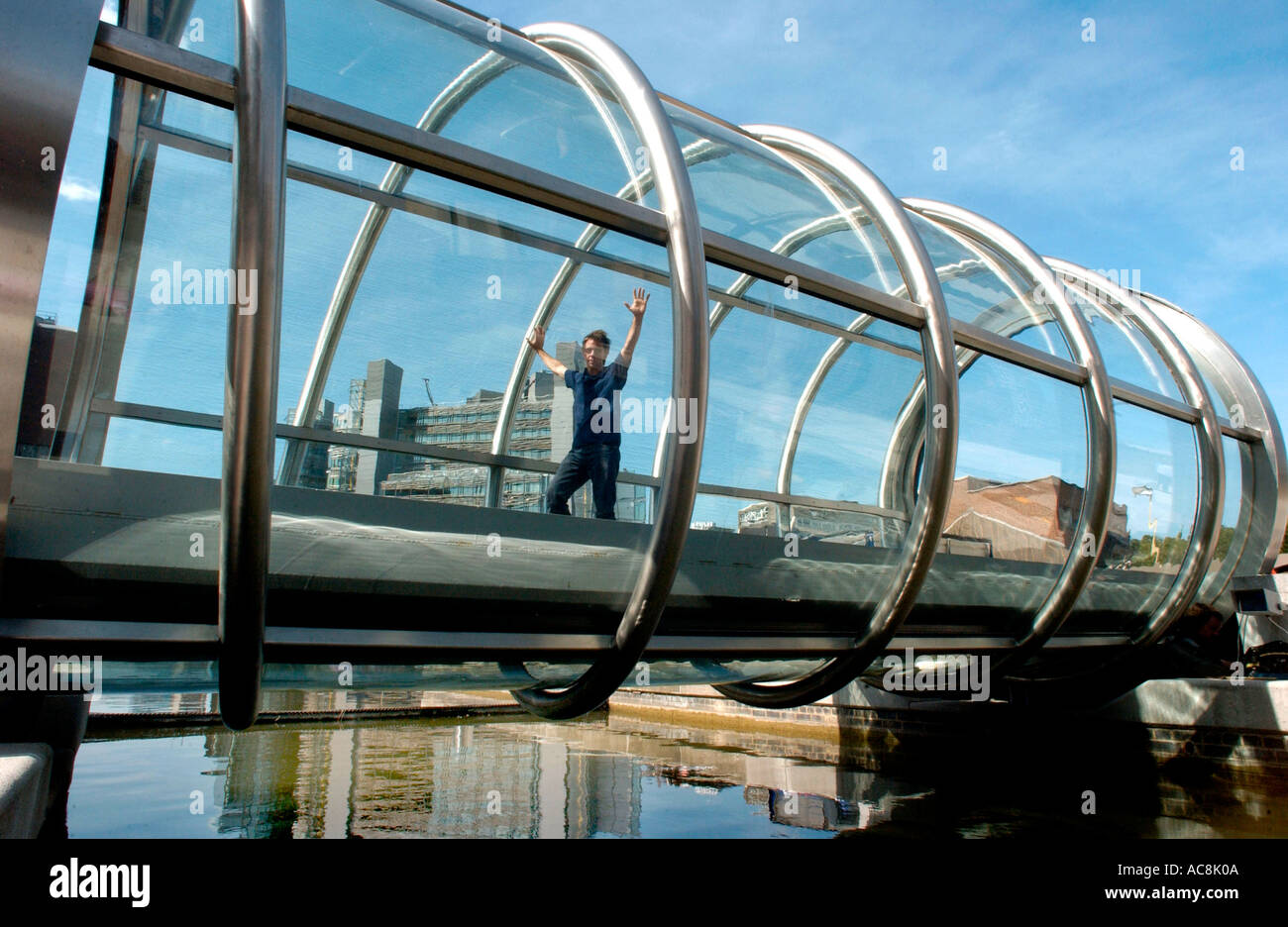 London Brücke als ein Kunstwerk konzipiert Stockfoto
