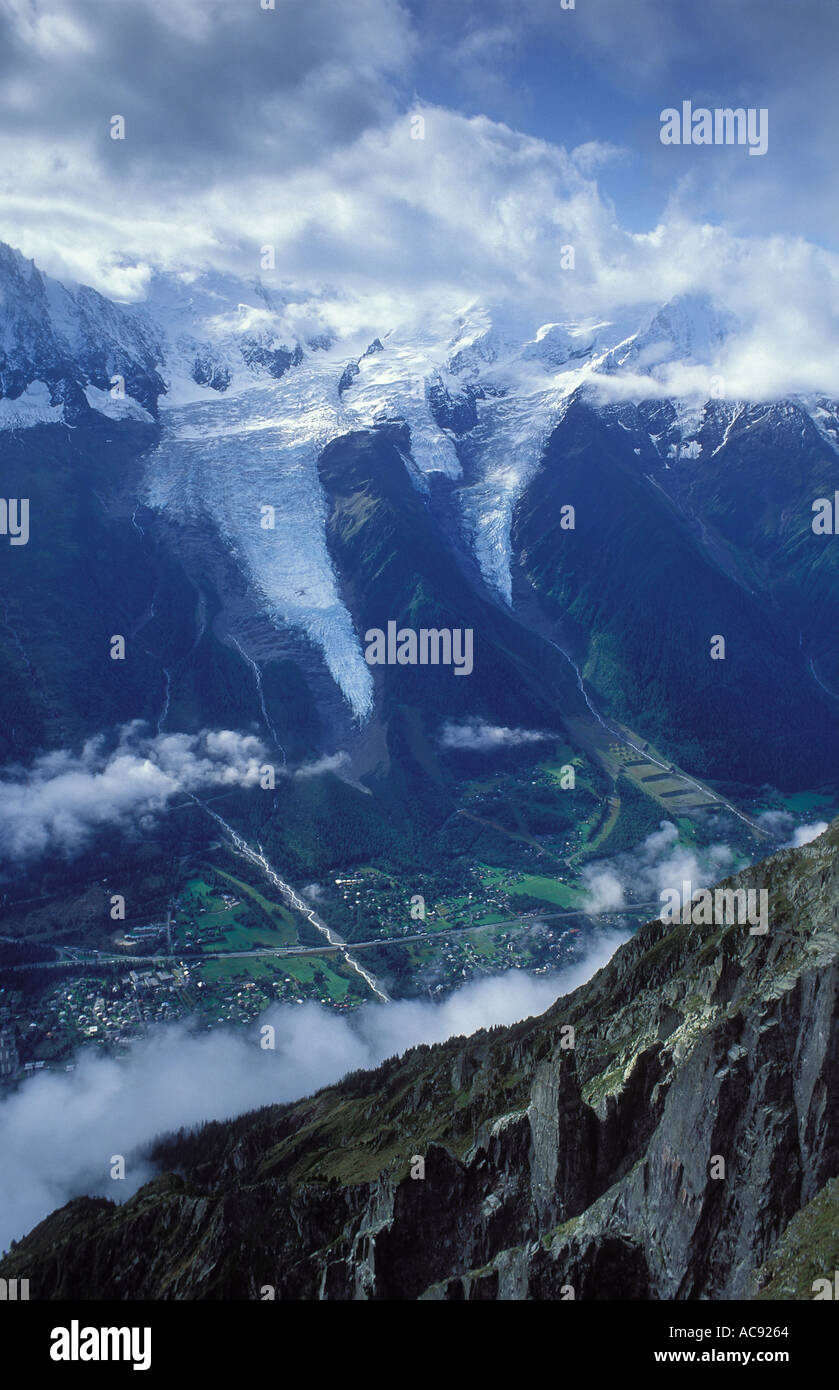 Chamonix und Mont-Blanc-Savoie-Frankreich Stockfoto