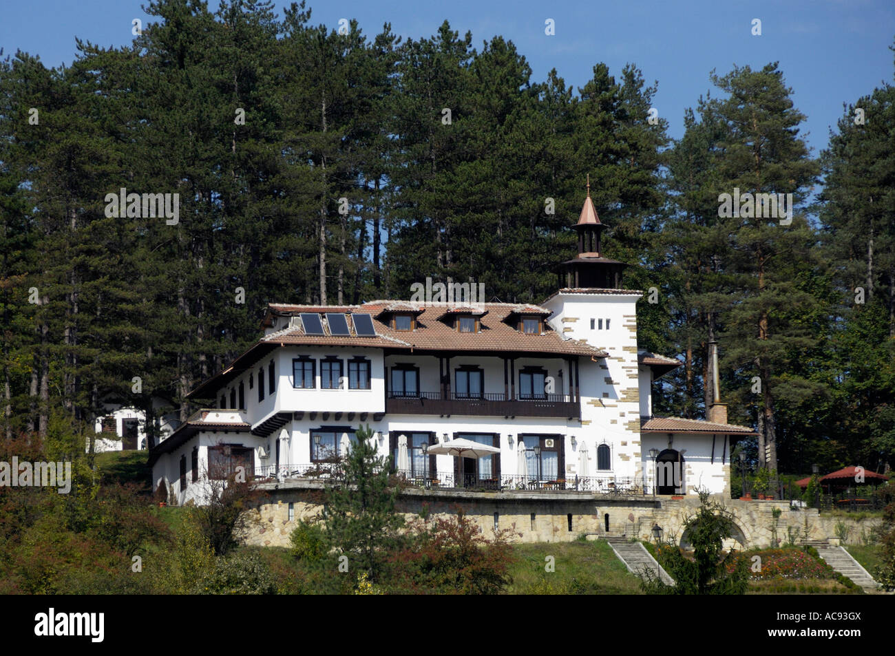 Brashlyan komplexe Trjavna Bulgarien Osteuropa Stockfoto