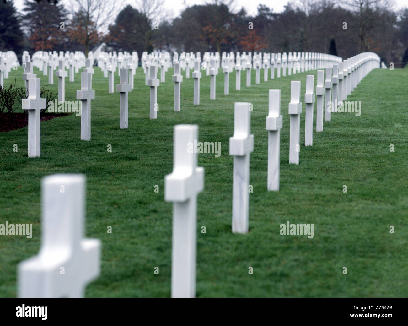 US-Soldatenfriedhof, Frankreich Stockfoto