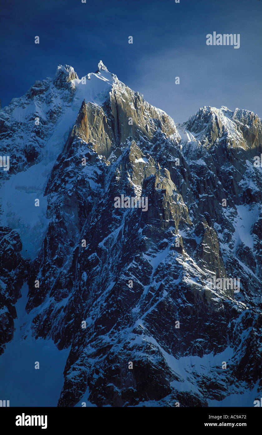 Die Aiguille du Midi nr Chamonix Savoie Frankreich Stockfoto